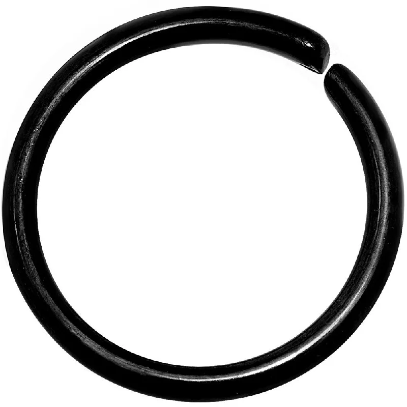 Nose Rings for Every Style Preference -16 Gauge 3/8 Black Anodized Annealed Steel Seamless Circular Ring Nose Rings for Every Style Preference -16 Gauge 3/8 Black Anodized Annealed Steel Seamless Circular Ring