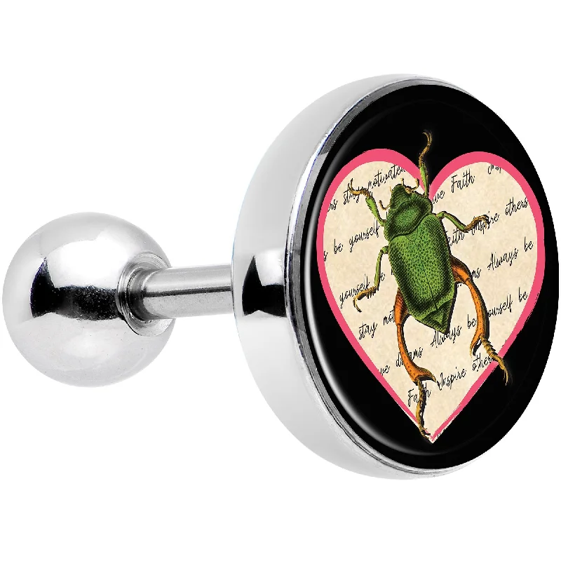 Women's Earrings – Elegant Designs for Every Personality--Love Letter Beetle Bug Tragus Cartilage Earring
