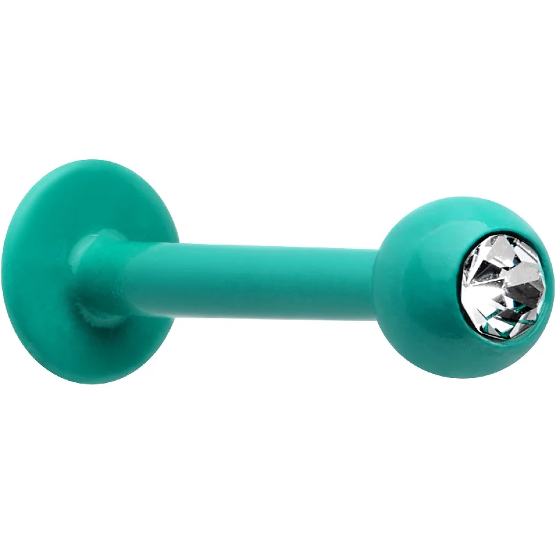 Women's Earrings – Elegant Designs for Every Personality--5/16 Clear Gem Green Acrylic Over Steel Labret Monroe Tragus Women's Earrings – Elegant Designs for Every Personality--5/16 Clear Gem Green Acrylic Over Steel Labret Monroe Tragus