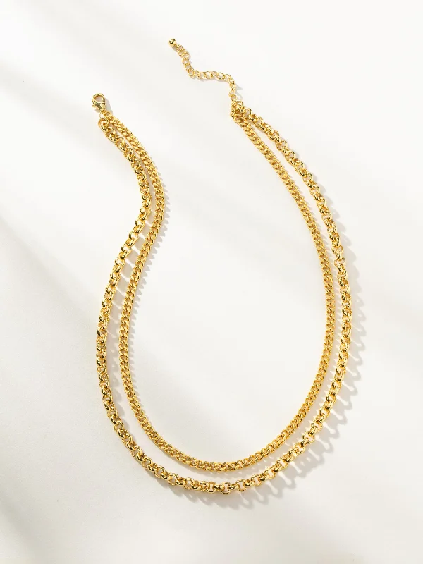 Shop Classic Women's  Necklaces & Pendants with a Modern Twist-Double Up Chain Necklace