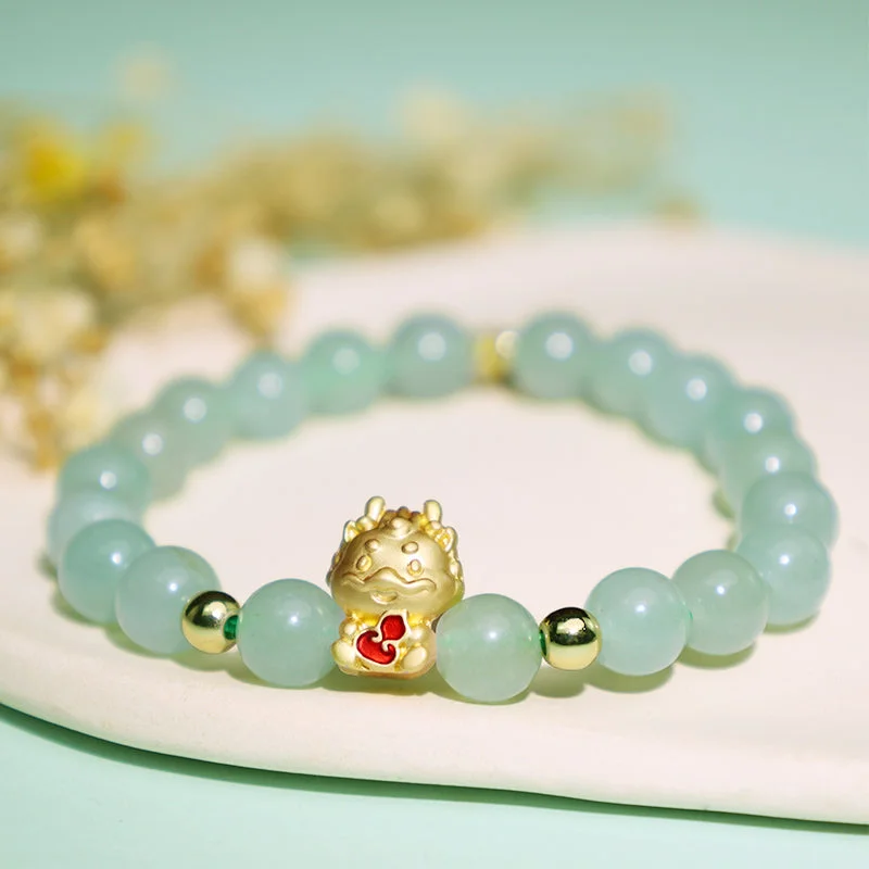 Custom Bangles for Women's Wedding-Buddha Stones Year Of The Dragon Natural Green Aventurine Lucky Gourd Bracelet Custom Bangles for Women's Wedding-Buddha Stones Year Of The Dragon Natural Green Aventurine Lucky Gourd Bracelet