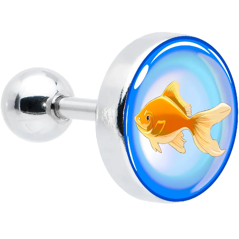 Women's Earrings – Elegant Designs for Every Personality--16 Gauge 1/4 Gold Fish Cartilage Tragus Earring