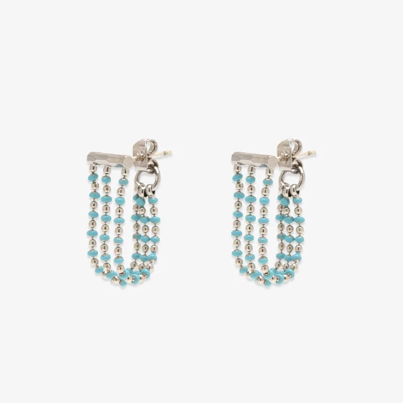 Women's Earrings – Elegant Designs for Every Personality--Dainty Enamel Chain Wrap Earrings