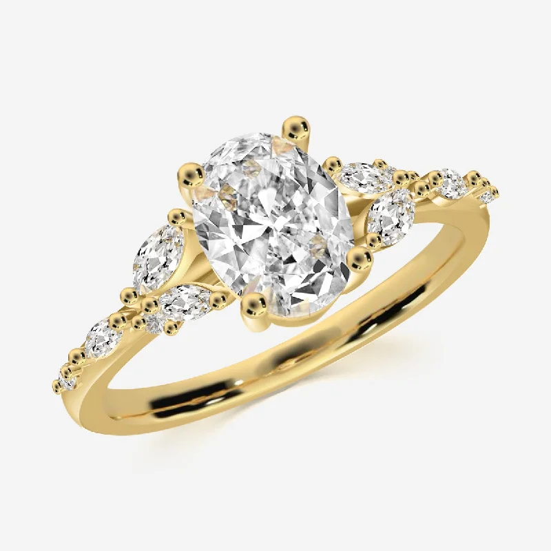Chic Women's Rings for Fashion-Forward Looks-Cascade Elegance Ring