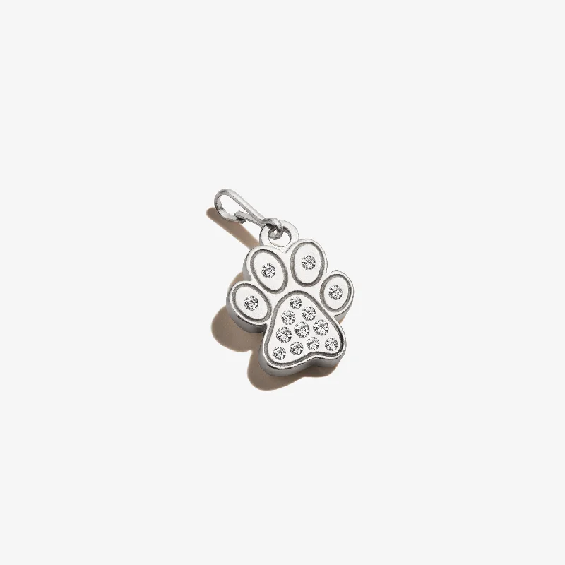 Shop Classic Women's Necklaces & Pendants with a Modern Twist-Pavé Paw Print of Love Charm Shop Classic Women's Necklaces & Pendants with a Modern Twist-Pavé Paw Print of Love Charm