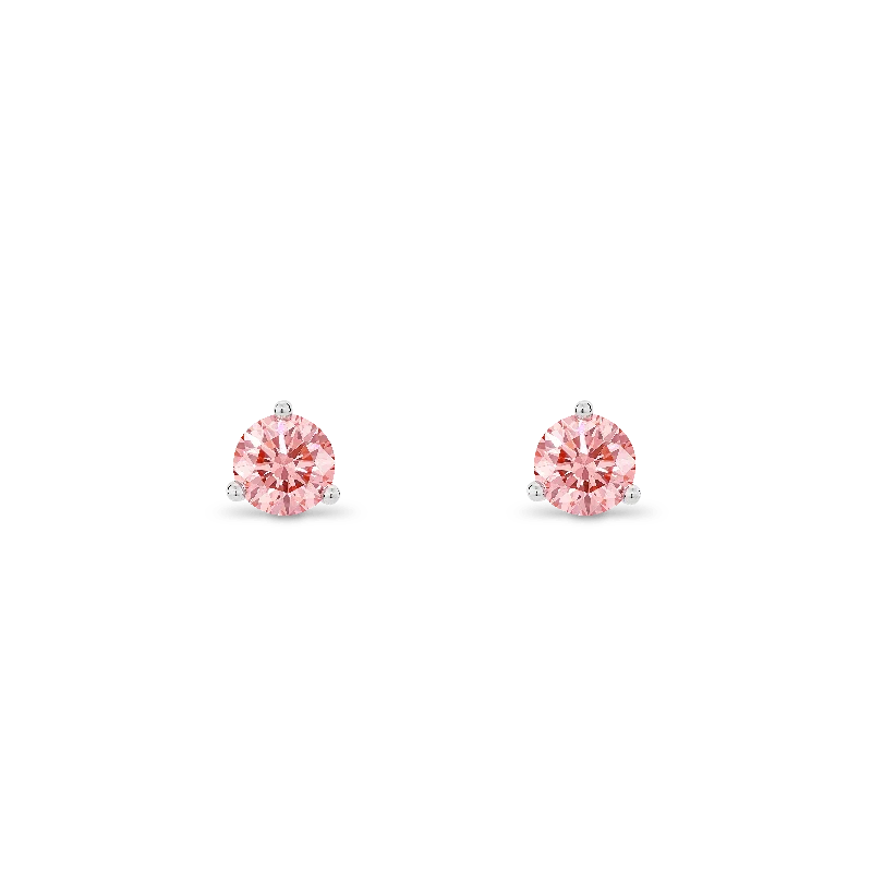 Women's Earrings – Elegant Designs for Every Personality--The Pink Solitaire Stud Earrings