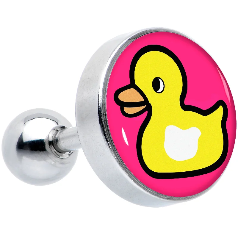 Women's Earrings – Elegant Designs for Every Personality--16 Gauge 1/4 Yellow Ducky Cartilage Tragus Earring