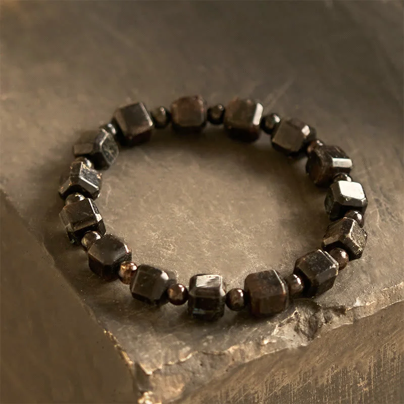 Metal and Leather Bracelets for Men-Buddha Stones Astrophyllite Transformation Bracelet Metal and Leather Bracelets for Men-Buddha Stones Astrophyllite Transformation Bracelet