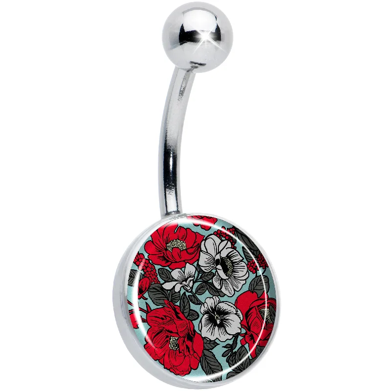 Stunning Belly Rings for Glamorous Fashion -Blossom Creation Vibrant Bloom of Flowers Belly Ring Stunning Belly Rings for Glamorous Fashion -Blossom Creation Vibrant Bloom of Flowers Belly Ring