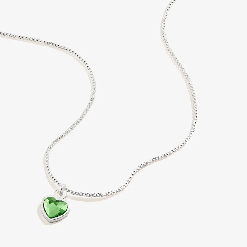 Shop Classic Women's Necklaces & Pendants with a Modern Twist-Peridot Heart Necklace, August Birthstone Shop Classic Women's Necklaces & Pendants with a Modern Twist-Peridot Heart Necklace, August Birthstone