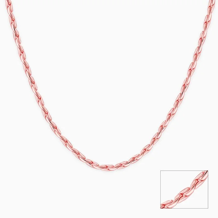 Shop Classic Women's Necklaces & Pendants with a Modern Twist-Rose Gold Rhythmic Rain Chain Shop Classic Women's Necklaces & Pendants with a Modern Twist-Rose Gold Rhythmic Rain Chain