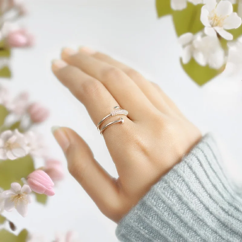 Shop Classic Women's  Necklaces & Pendants with a Modern Twist-Rose Gold Nail Cuff Ring