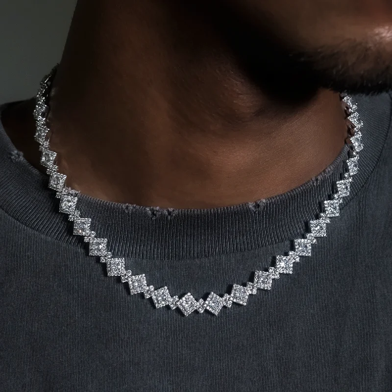 Exclusive Men's Necklaces & Pendants for the Modern Gentleman-Cloister Link Chain in White Gold Exclusive Men's Necklaces & Pendants for the Modern Gentleman-Cloister Link Chain in White Gold