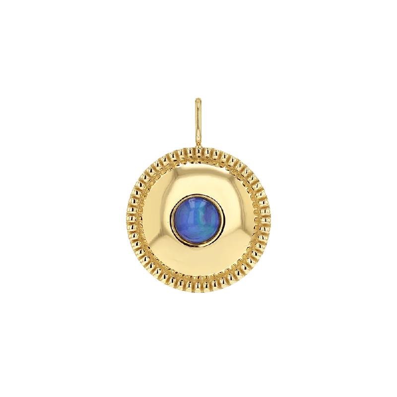 Shop Classic Women's  Necklaces & Pendants with a Modern Twist-Beaded Opal Medallion Charm