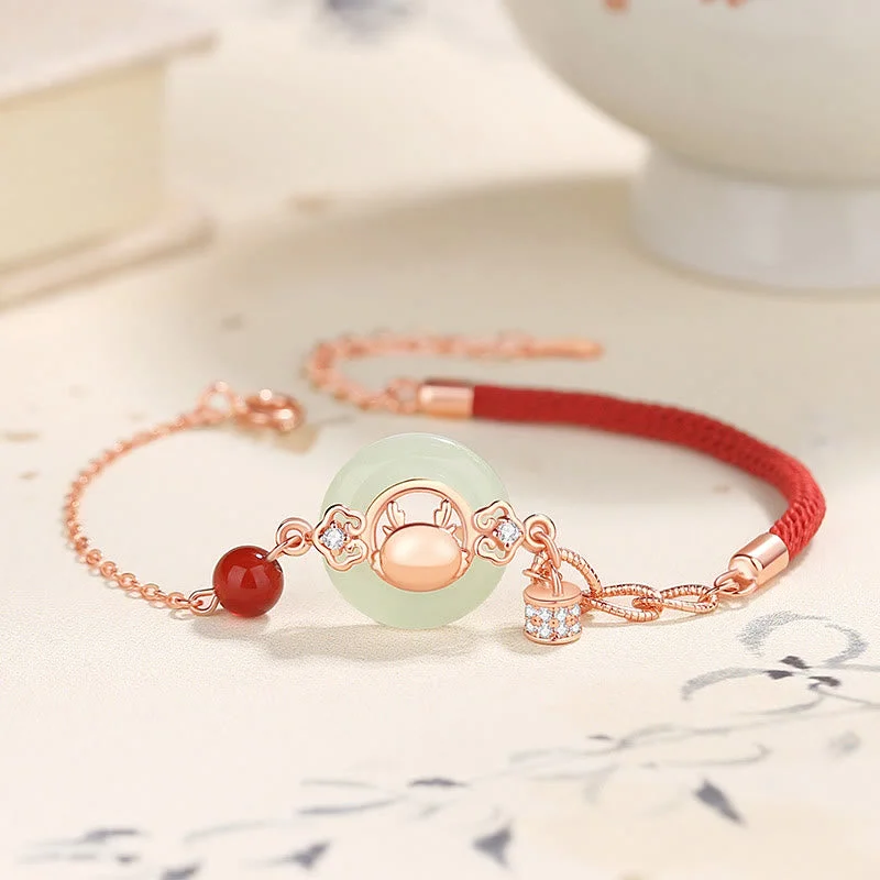 Shop Classic Women's Necklaces & Pendants with a Modern Twist-Buddha Stones 925 Sterling Silver Year of the Dragon Natural Hetian Jade Zircon Peace Buckle Protection Bracelet Necklace Pendant Shop Classic Women's Necklaces & Pendants with a Modern Twist-Buddha Stones 925 Sterling Silver Year of the Dragon Natural Hetian Jade Zircon Peace Buckle Protection Bracelet Necklace Pendant