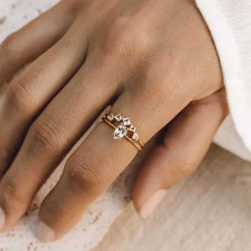 Chic Women's Rings for Fashion-Forward Looks-Nesting Ring Set Gold - Aurora & Martine Chic Women's Rings for Fashion-Forward Looks-Nesting Ring Set Gold - Aurora & Martine