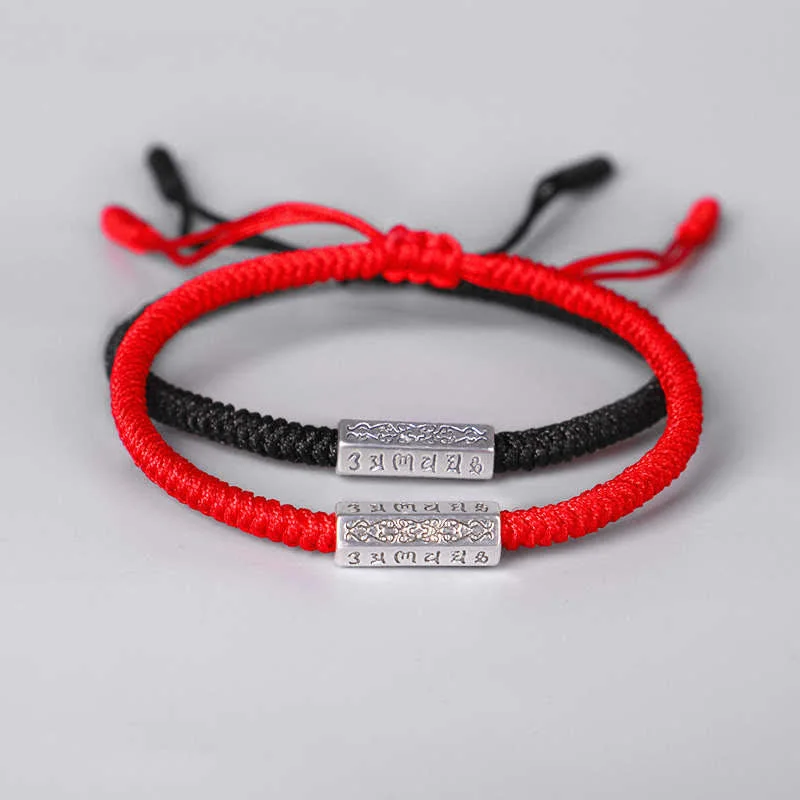 High-End Beaded Bracelets for Men-Buddha Stones Om Mani Padme Hum Luck Protection Red String Bracelet High-End Beaded Bracelets for Men-Buddha Stones Om Mani Padme Hum Luck Protection Red String Bracelet
