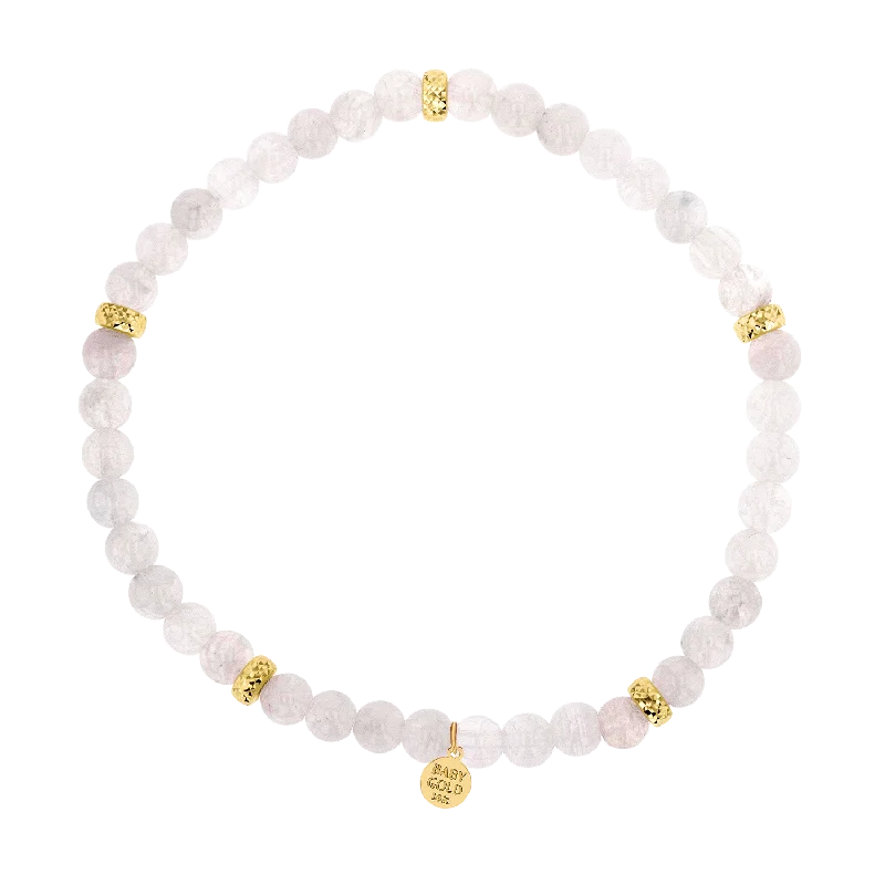 Personalized Metal Bracelets for Men-Moonstone Beaded Bracelet