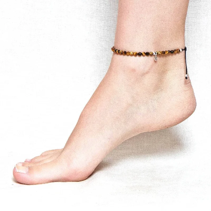 Unique Anklets for Fashion-Loving Women-Tiger Eye Energy Anklet