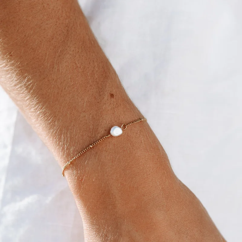 Multi-Colored Bangles for Women-Keshi Pearl Bracelet