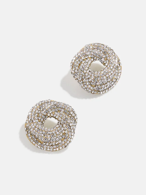 Women's Earrings – Elegant Designs for Every Personality--Susan Earrings - Gold/Pavé
