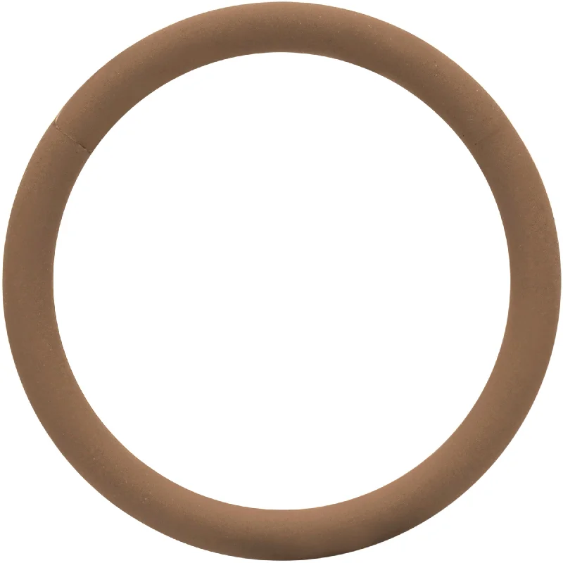 Trendy Nose Rings with Personalized Details -18 Gauge 3/8 Light Brown Matte Cartilage Hinged Segment Ring