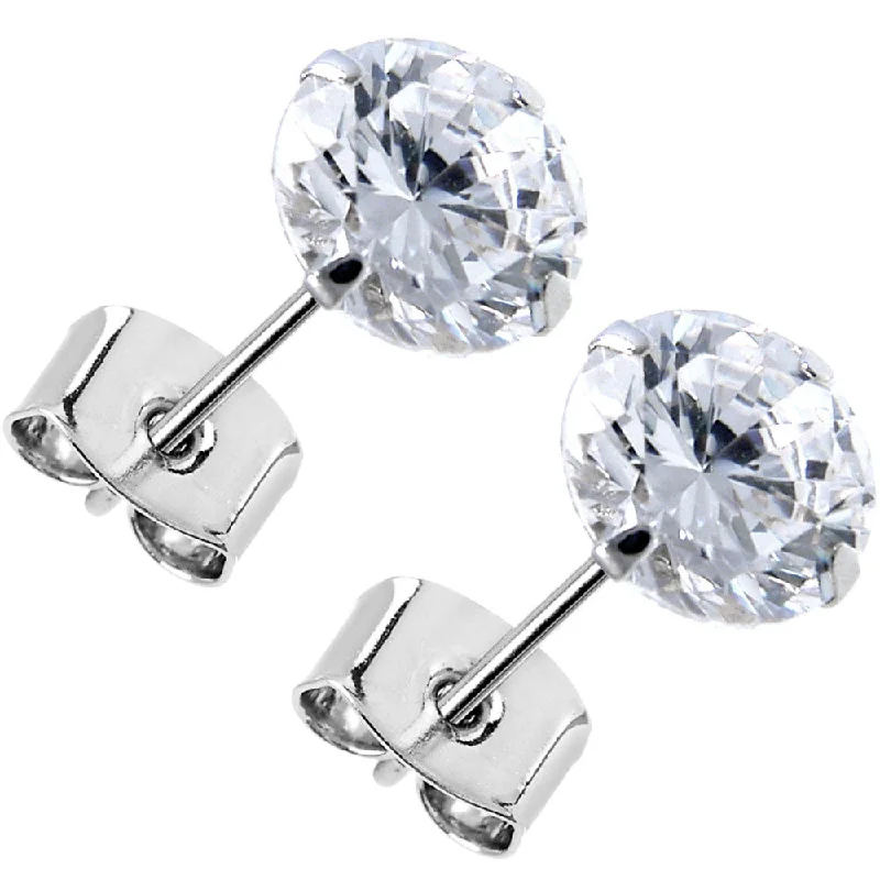 Women's Earrings – Elegant Designs for Every Personality--14kt White Gold .80 Carat Cubic Zirconia Solitaire Stud Earrings Women's Earrings – Elegant Designs for Every Personality--14kt White Gold .80 Carat Cubic Zirconia Solitaire Stud Earrings