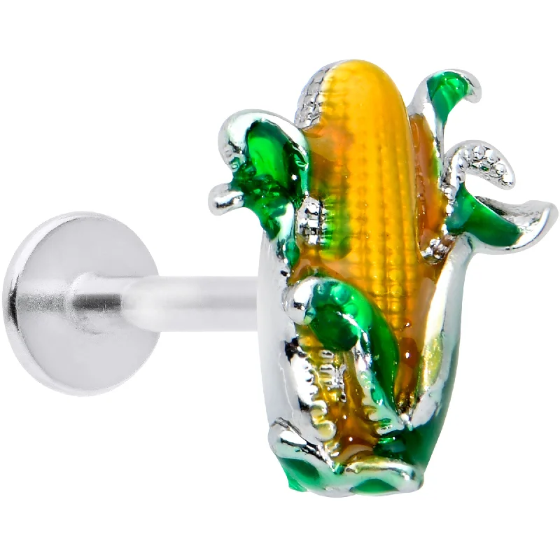 Elegant and Chic Lip Rings for Fashionistas16 Gauge 5/16 Summer Corn on the Cob Labret Monroe Tragus