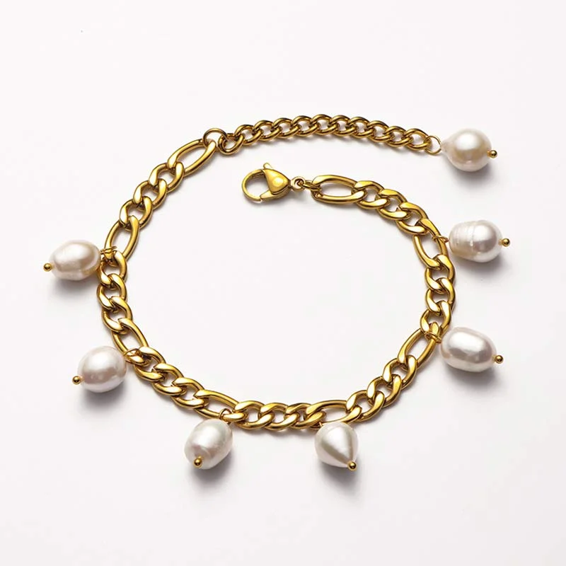 Comfortable Anklets for Active Women-Buddha Stones Pearl Happiness Wealth Anklet
