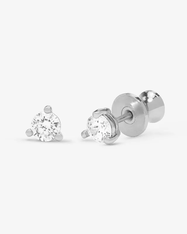 Women's Earrings – Elegant Designs for Every Personality--Not Your Basic 4mm Studs - Silver|White Diamondettes Women's Earrings – Elegant Designs for Every Personality--Not Your Basic 4mm Studs - Silver|White Diamondettes