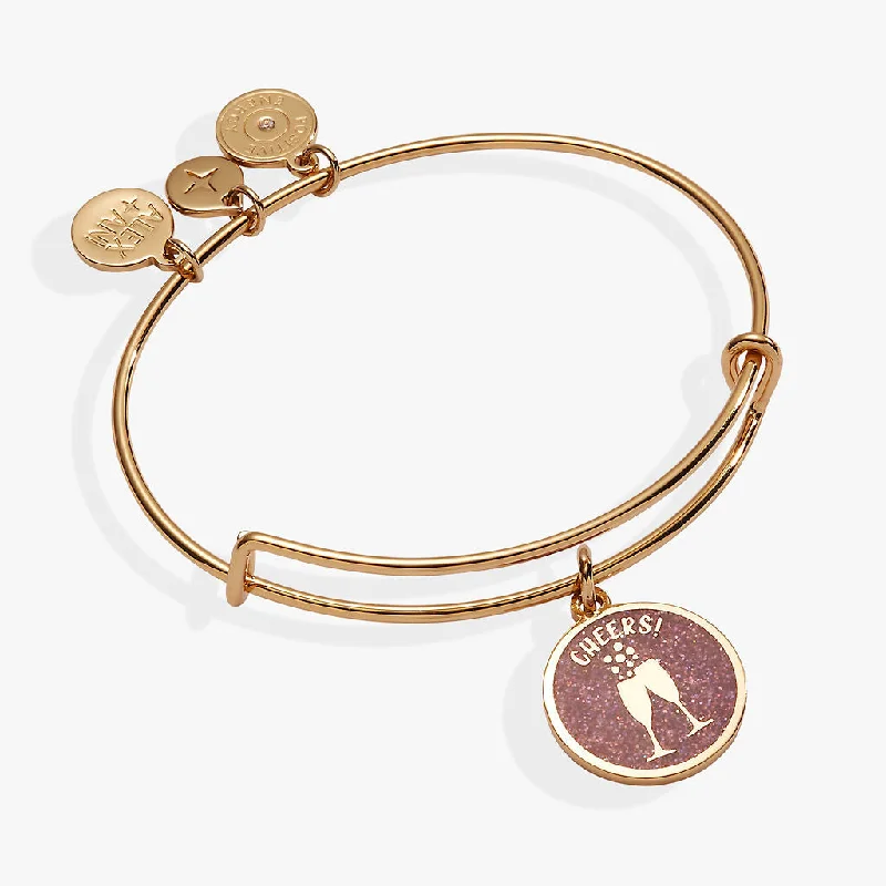 Vintage-Inspired Bangles for Women-Happy New Year Cheers Bangle