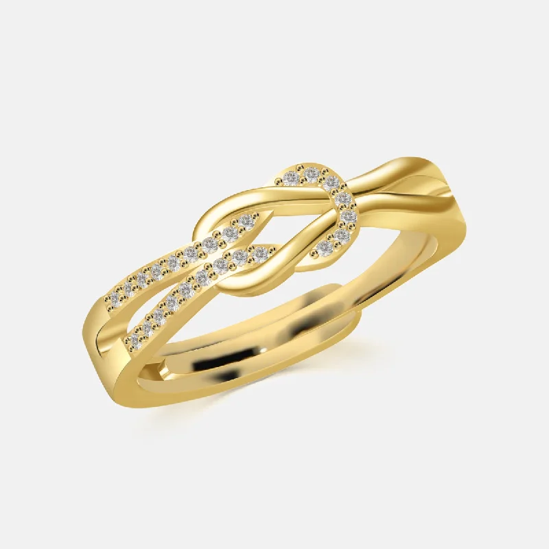 Chic Women's Rings for Fashion-Forward Looks-Sterling Silver Knot Ring