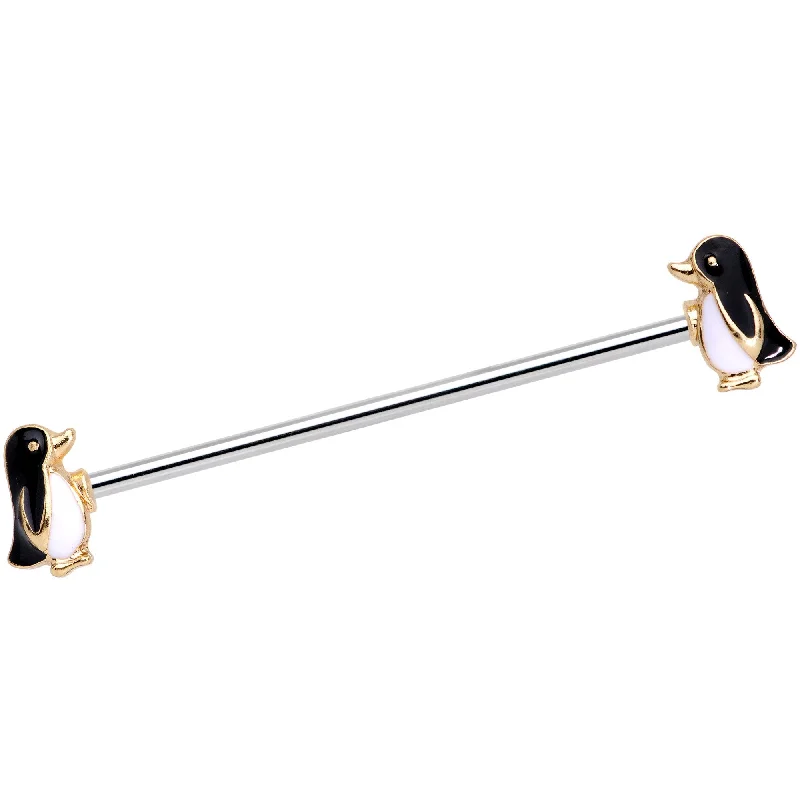 Women's Earrings – Elegant Designs for Every Personality--BFF Best Friends Forever Penguin Buddies Industrial Barbell 38mm Women's Earrings – Elegant Designs for Every Personality--BFF Best Friends Forever Penguin Buddies Industrial Barbell 38mm