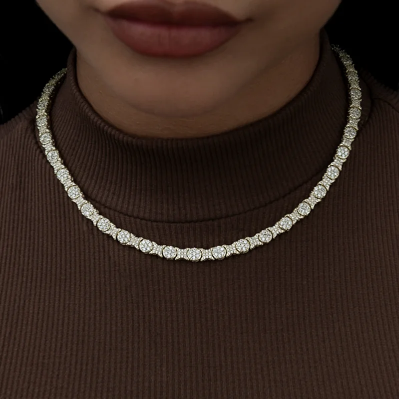 Shop Classic Women's Necklaces & Pendants with a Modern Twist-Round Pave Star Link Necklace- 6mm Shop Classic Women's Necklaces & Pendants with a Modern Twist-Round Pave Star Link Necklace- 6mm