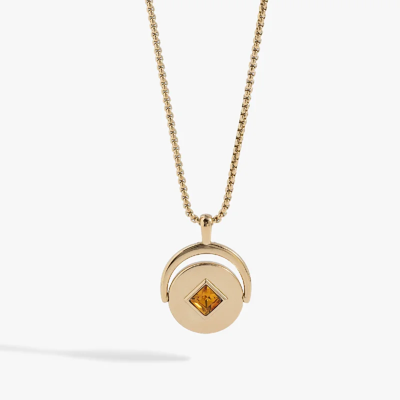 Shop Classic Women's Necklaces & Pendants with a Modern Twist-November Birthstone and Flower Flip Charm Necklace Shop Classic Women's Necklaces & Pendants with a Modern Twist-November Birthstone and Flower Flip Charm Necklace