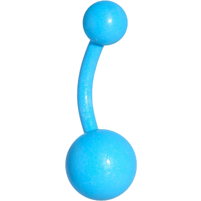 Comfortable Belly Rings with Shiny Finish -14 Gauge 3/8 Blue Glow In The Dark Effect Belly Ring Comfortable Belly Rings with Shiny Finish -14 Gauge 3/8 Blue Glow In The Dark Effect Belly Ring