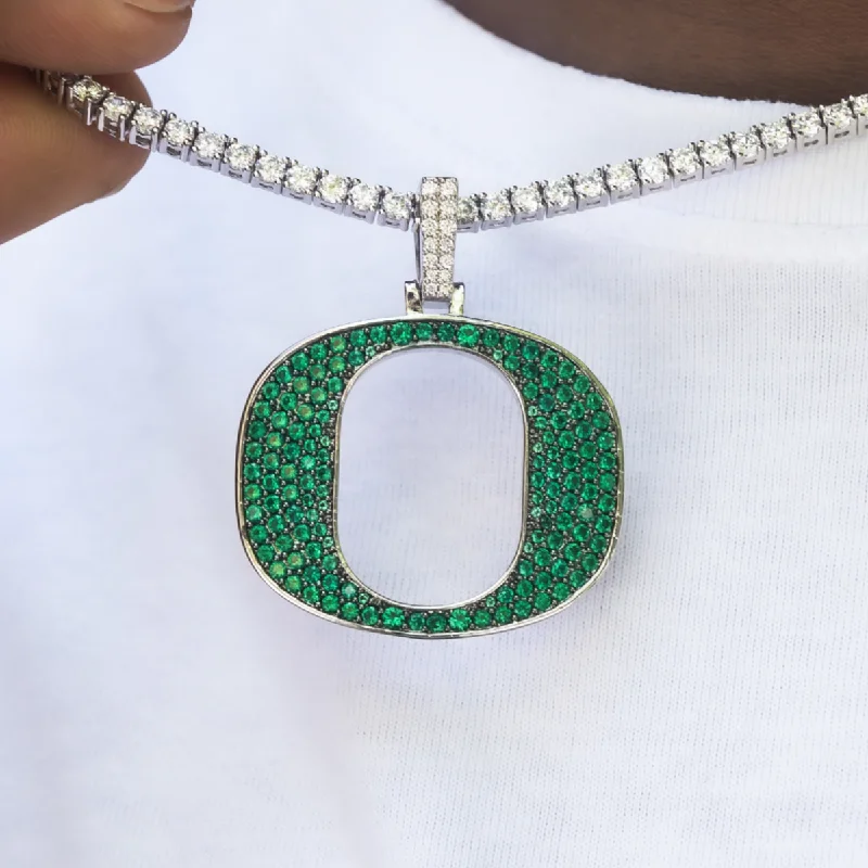 Exclusive Men's Necklaces & Pendants for the Modern Gentleman-Oregon Ducks Official NCAA Logo Pendant Exclusive Men's Necklaces & Pendants for the Modern Gentleman-Oregon Ducks Official NCAA Logo Pendant