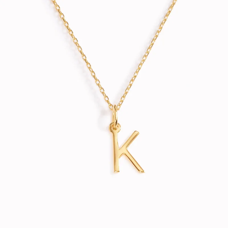 Shop Classic Women's Necklaces & Pendants with a Modern Twist-K Necklace / Gold Initial Necklace Shop Classic Women's Necklaces & Pendants with a Modern Twist-K Necklace / Gold Initial Necklace