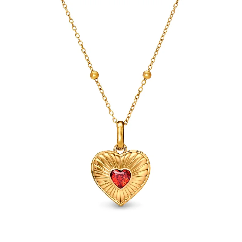 Shop Classic Women's  Necklaces & Pendants with a Modern Twist-Entwine Custom Heart Necklace (Gold)