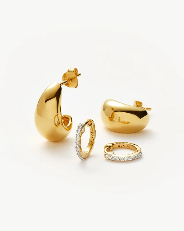 Women's Earrings – Elegant Designs for Every Personality--Dome Pave Earring Set