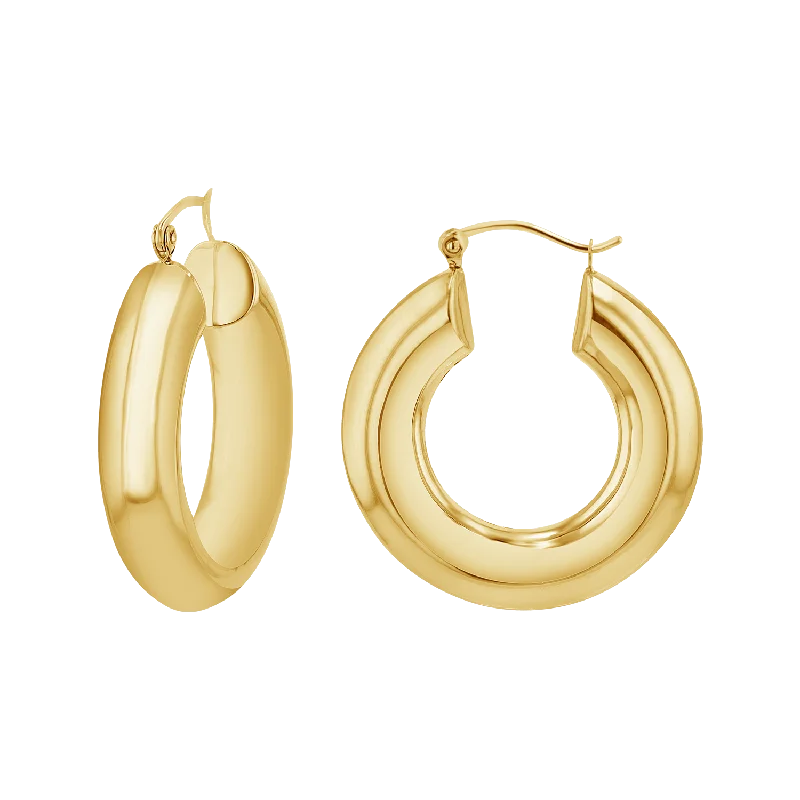 Women's Earrings – Elegant Designs for Every Personality--6mm Chunky Hoop Earrings