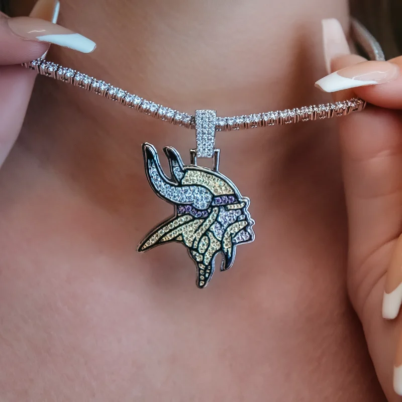 Shop Classic Women's  Necklaces & Pendants with a Modern Twist-Minnesota Vikings Official NFL Pendant