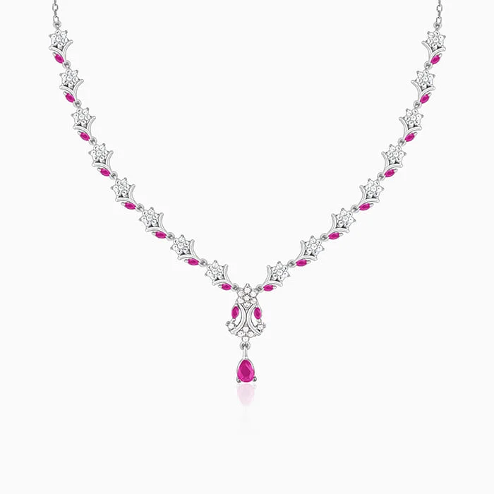 Shop Classic Women's Necklaces & Pendants with a Modern Twist-Silver Dewy Blossoms Necklace Shop Classic Women's Necklaces & Pendants with a Modern Twist-Silver Dewy Blossoms Necklace