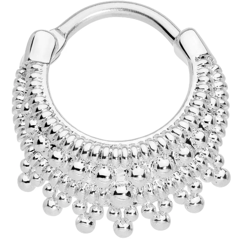 Stunning Nose Rings for All Styles -16 Gauge 3/8 Debutante Fashion Hinged Septum Ring