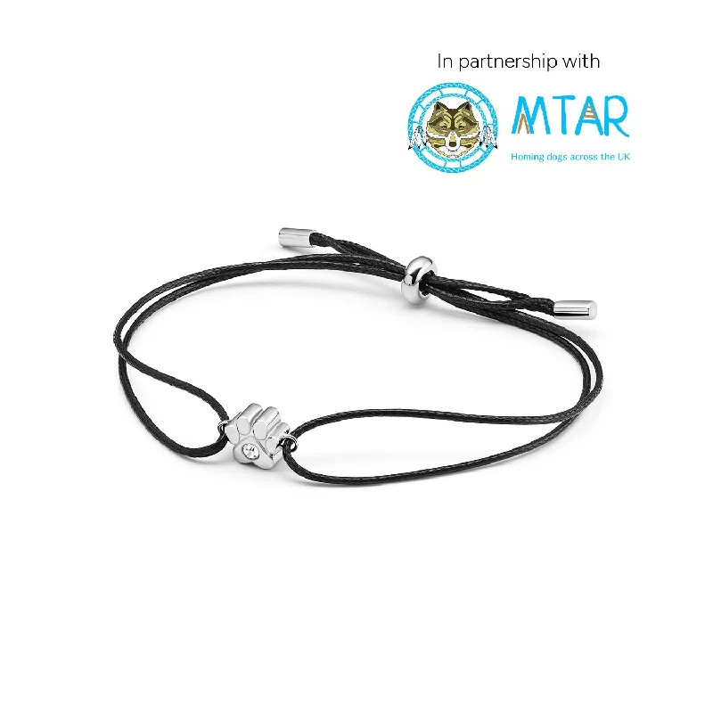 Women's Personalized Bangle Sets-Many Tears Rescue ‘Charms for Charity’ Bracelet (Silver)