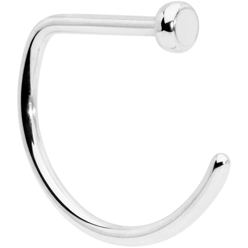 Nose Rings for Piercing Jewelry -20 Gauge 5/16 Implant Grade Titanium D Shape Nose Hoop Nose Rings for Piercing Jewelry -20 Gauge 5/16 Implant Grade Titanium D Shape Nose Hoop