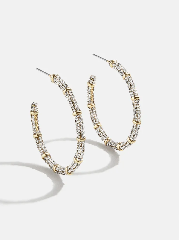 Women's Earrings – Elegant Designs for Every Personality--Clarissa Earrings - Gold/Pavé