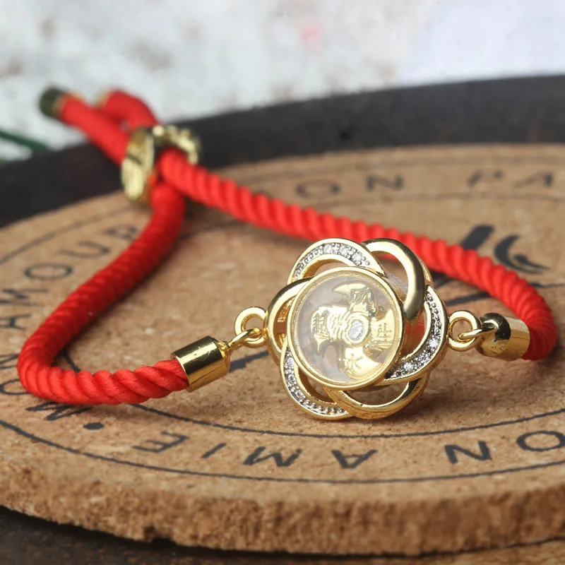 Adjustable Cuff Bracelets and Bangles for Women-Buddha Stones Rotatable Plum Red String Copper Brass Windmill Feng Sheng Shui Qi Protection Braided Bracelet Adjustable Cuff Bracelets and Bangles for Women-Buddha Stones Rotatable Plum Red String Copper Brass Windmill Feng Sheng Shui Qi Protection Braided Bracelet