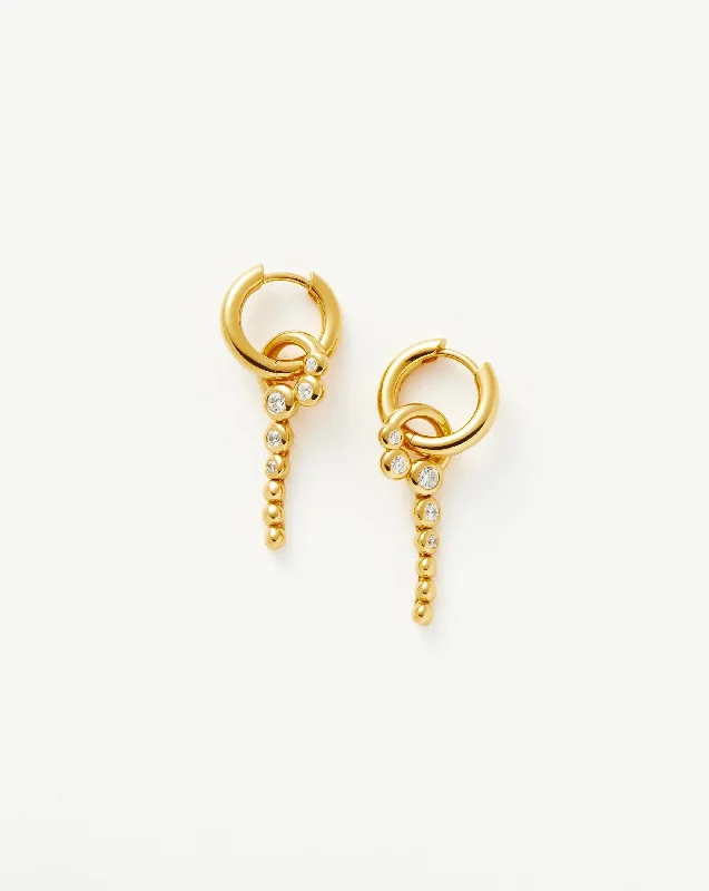 Women's Earrings – Elegant Designs for Every Personality--Beaded Stone Hoop Earrings Women's Earrings – Elegant Designs for Every Personality--Beaded Stone Hoop Earrings
