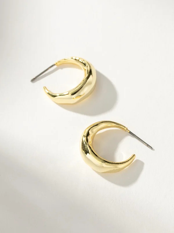 Women's Earrings – Elegant Designs for Every Personality--Textured Dome Hoop Earrings